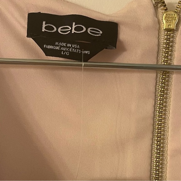 BEBE 3/4 Sleeve Wrap Crop Top - Picture 9 of 11